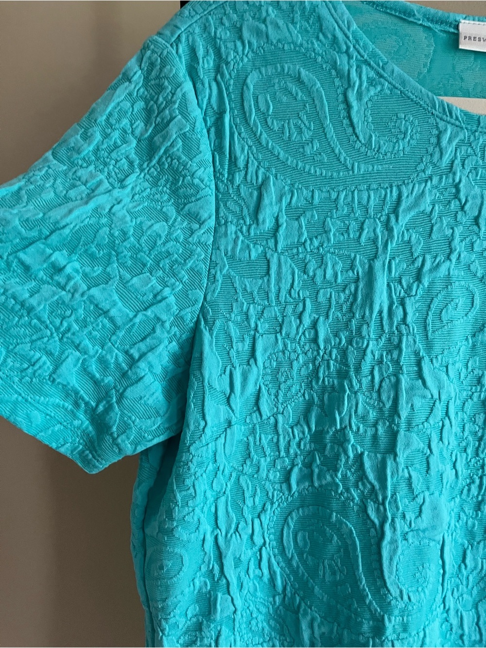 Preswick & Moore Paisley Damask Textured Knit Shirt XL - Picture 5 of 7